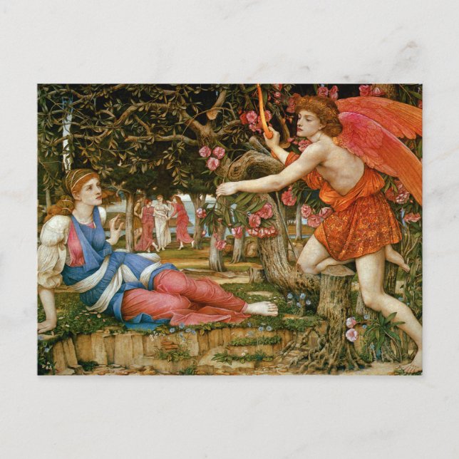 Liebe und Maiden Postkarte (Vorderseite)