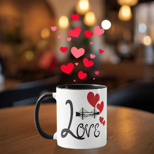 Liebe und Monument Personalisierter Becher Tasse