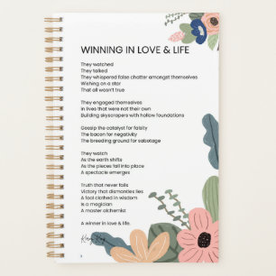Liebe und Motivierend Gedichte gewinnen Planer
