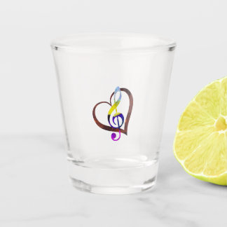 Liebe und Musik  Schnapsglas