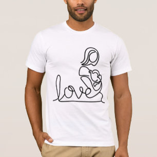 Liebe und Mutter, die ein Kind hält T-Shirt
