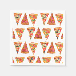 Liebe und Pizza Probe Abendessen Brautparty Serviette