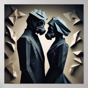 LIEBE UND RESISTENZ Origami Poster