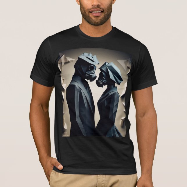 LIEBE UND RESISTENZ Origami T-Shirt (Vorderseite)