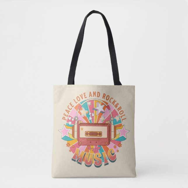 Liebe und Rock & Roll Tasche (Vorderseite)