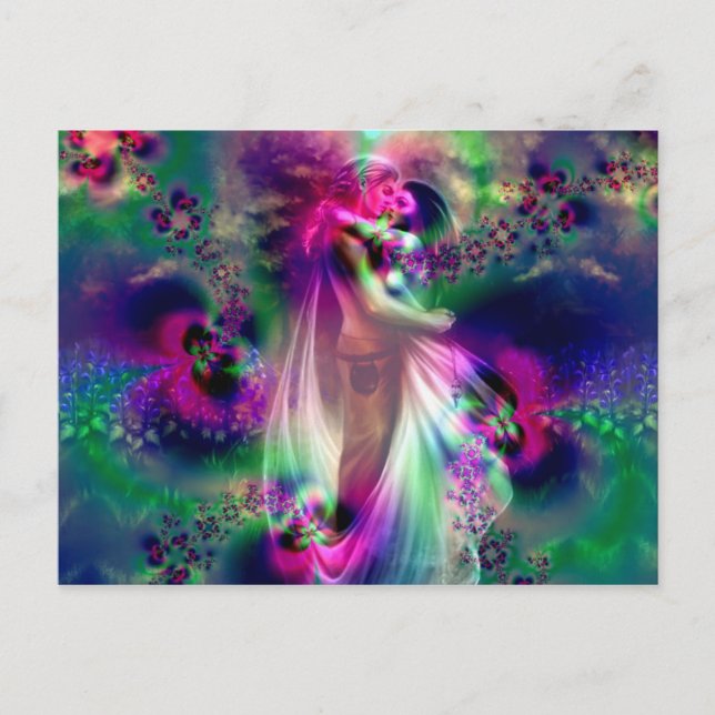 Liebe und Romantik Postkarte (Vorderseite)