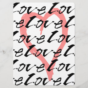 Liebe-und rosa Herz-hübsche Hochzeits-Einladung Einladung