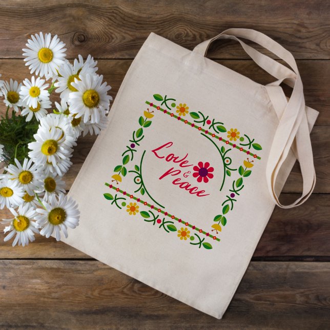 Liebe und Ruhe Romantische Tote Tasche (Love and peace romantic Tote Bag
)