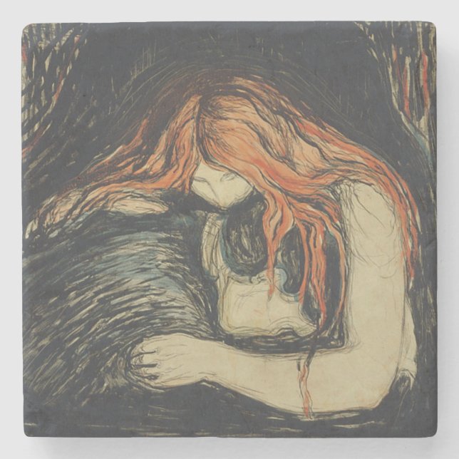 Liebe und Schmerzen (The Vampire) (von Edvard Munc Steinuntersetzer (Vorderseite)
