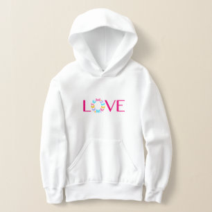 Liebe und Schmetterlinge Hoodie