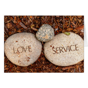 Liebe und Service - Spirituelle Religiöse Steine