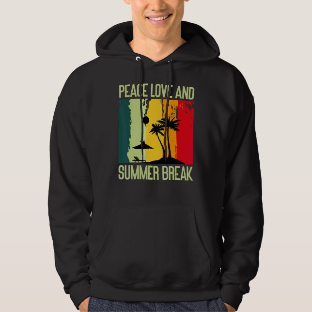 Liebe und Sommerpause Hoodie (Vorderseite)
