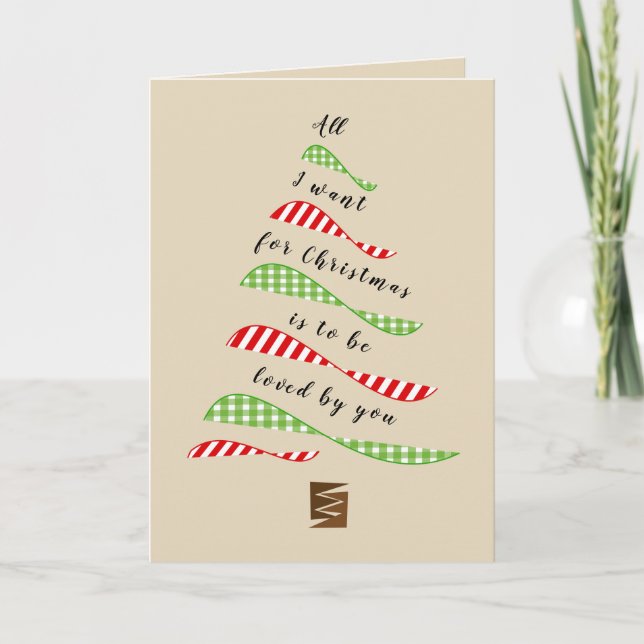 Liebe und Spaß Alles, was ich zu Weihnachten Gruß  (Vorderseite)