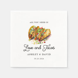 Liebe und Tacos | Engagement Serviette