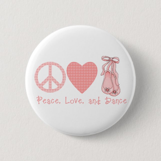 Liebe und Tanz Button (Vorderseite)