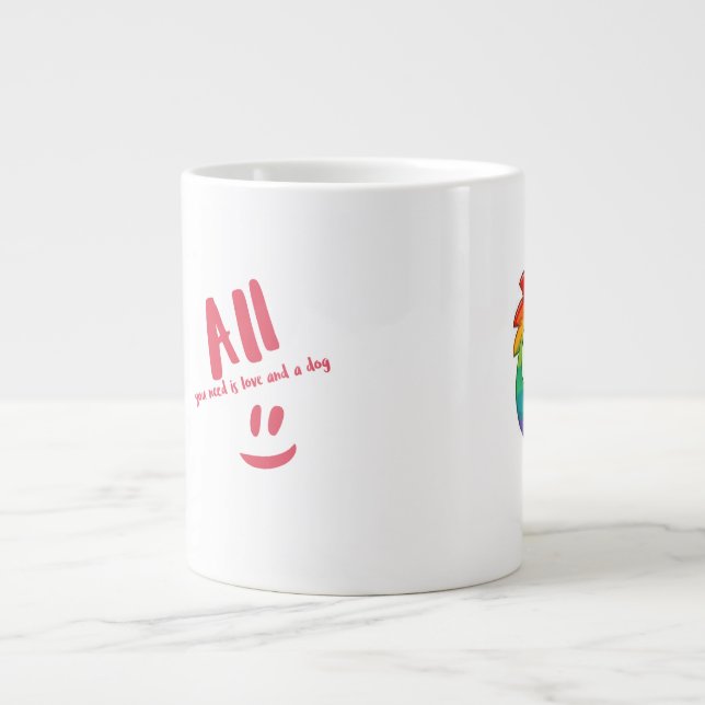 Liebe und Tasse eines Hundes (Vorderseite)