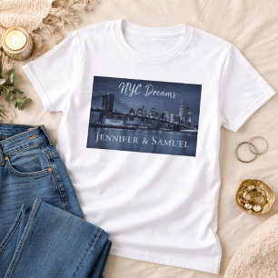 Liebe und unvergessliche Erinnerungen NYC-Silhouet T-Shirt