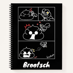 Liebe und Verratyal - Brootsch the PooPoo Notizbuch