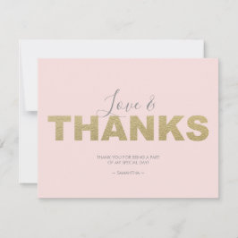 Liebe und vielen Dank an XOXO Dankeskarte