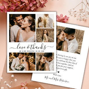 Liebe und vielen Dank für die Hochzeit von Foto Co Flyer