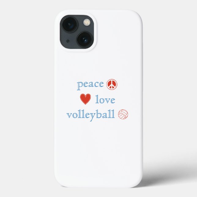 Liebe und Volleyball Case-Mate iPhone Hülle (Rückseite)