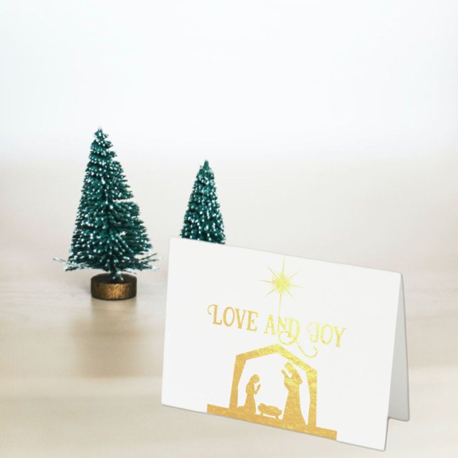 Liebe und Weihnachtsfreude mit Star Elegante Weihn Folienkarte (Von Creator hochgeladen)