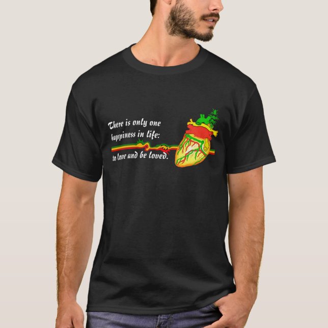 Liebe und wird geliebt T-Shirt (Vorderseite)