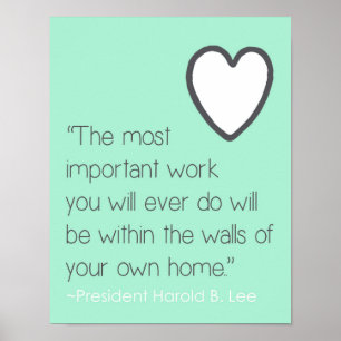 Liebe-und Zuhause-Inspirations-Zitat Poster