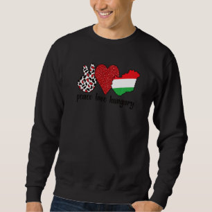 Liebe Ungarn stolz ungarische Flagge ungarische Wu Sweatshirt