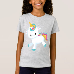 Liebe Unicorns T - Shirt der doppelseitigen Mädche