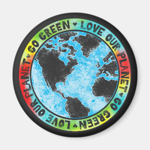 Liebe Unser Planet wird grün Magnet