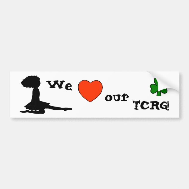 Liebe unser TCRG - Iren tanzen Autoaufkleber (Vorne)