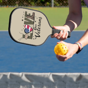 Liebe Unser Veteranentag ist stolz auf den militär Pickleball Schläger