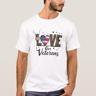 Liebe Unser Veteranentag ist stolz auf den militär T-Shirt