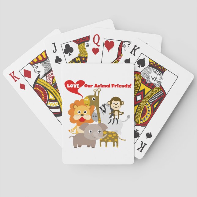 Liebe unsere Tierfreunde Spielkarten (Rückseite)