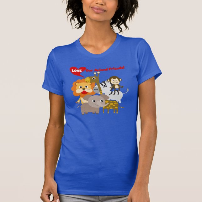 Liebe unsere Tierfreunde T-Shirt (Vorderseite)