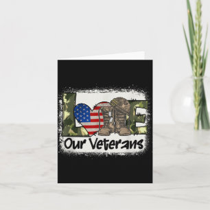 Liebe unsere Veteranen uns Militärveterantag Männe Karte