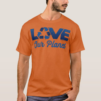 Liebe Unsere Wiederverwendung Recycelte in Navy Bl T-Shirt