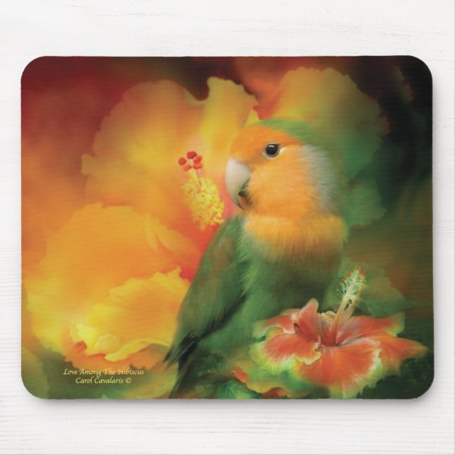 Liebe unter dem Hibiskus Mousepad (Vorne)