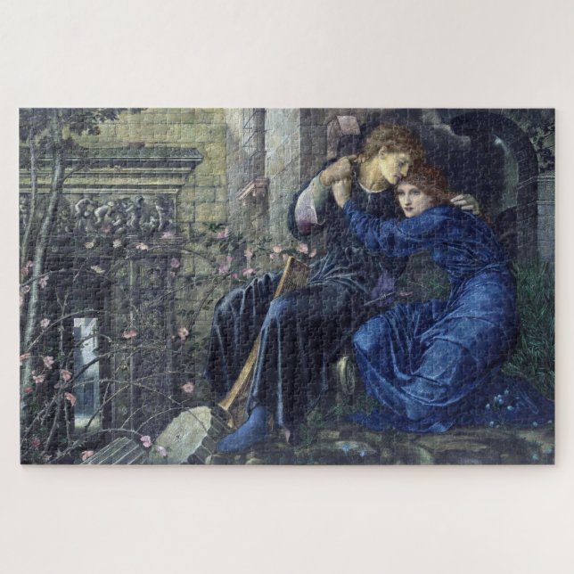 Liebe unter den Ruinen (von Edward Burne-Jones) (Horizontal)