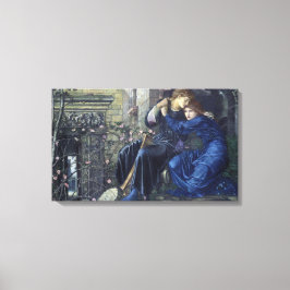 Liebe unter den Ruinen (von Edward Burne-Jones) Leinwanddruck