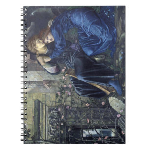 Liebe unter den Ruinen (von Edward Burne-Jones) Notizblock