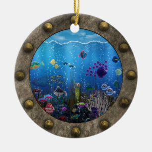 Liebe unter Wasser - Keramik Ornament