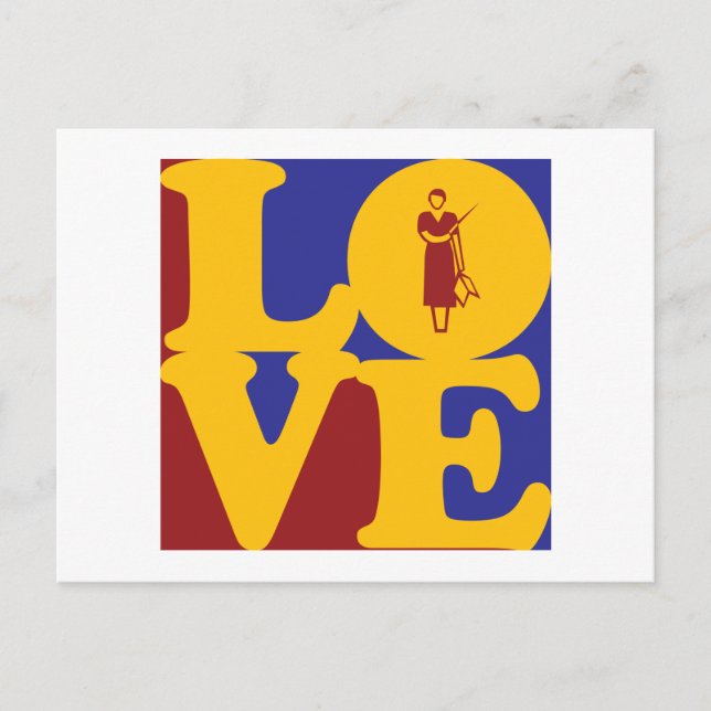 Liebe unterrichten postkarte (Vorderseite)