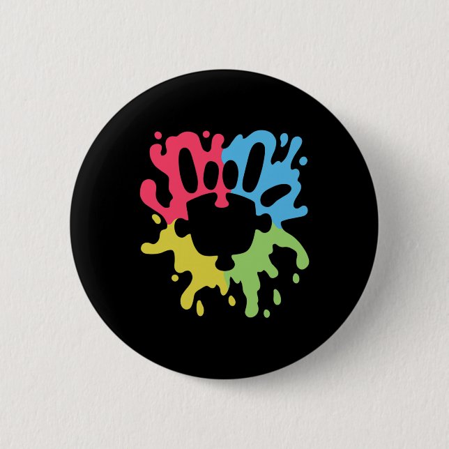 Liebe Unterschreiben nonverbale Autismus Unterstüt Button (Vorderseite)