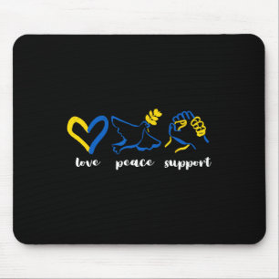 Liebe Unterstützung Frieden Ukraine Bewusstsein He Mousepad