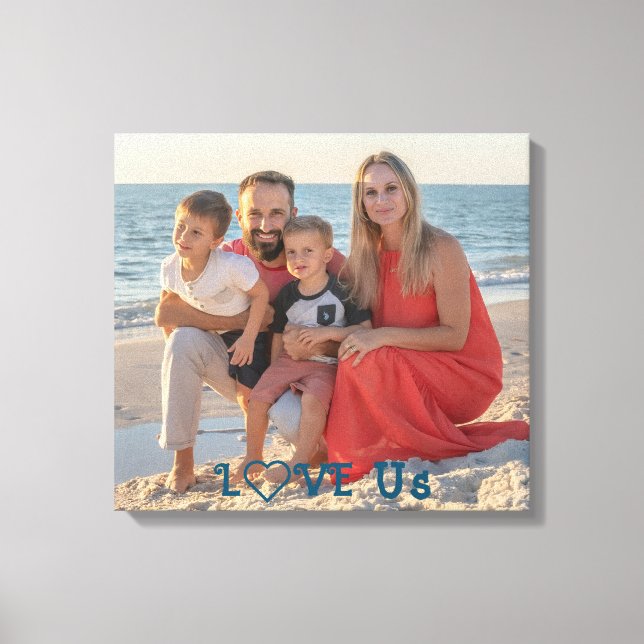 "LIEBE US" Foto-Großformat Leinwanddruck (Vorderseite)