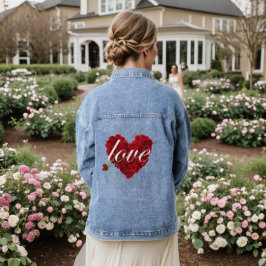 Liebe Valentine Day Special Denim Jacket Jeansjacke