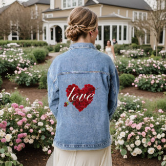 Liebe Valentine Day Special Denim Jacket Jeansjacke