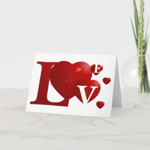 Liebe Valentine Feiertagskarte